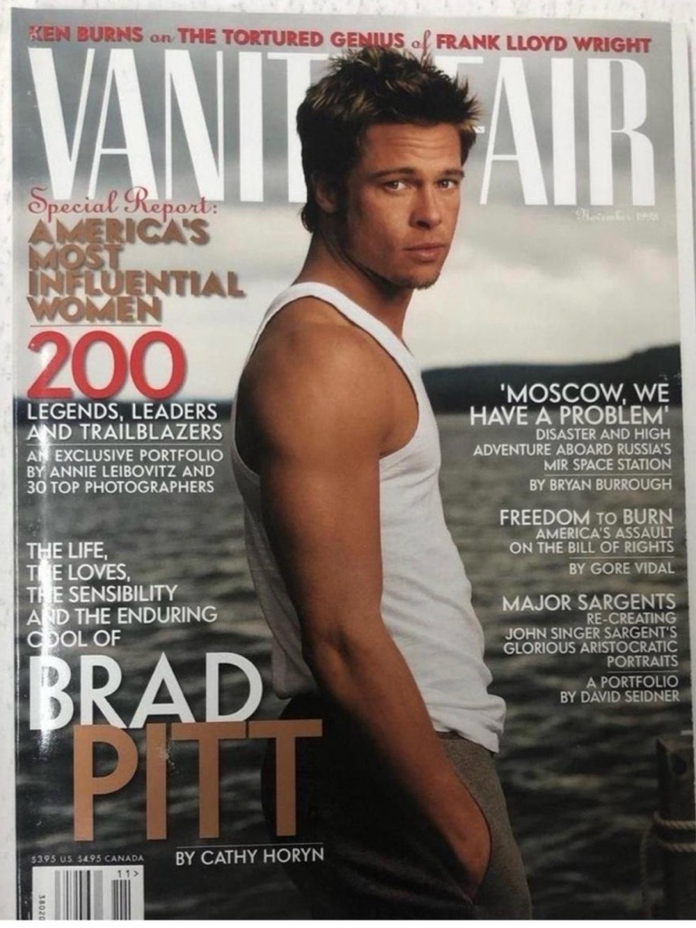 NOVEMBER 1998 VANITY FAIR MAGAZINE- BRAD PITT